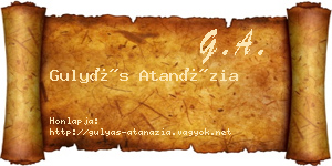 Gulyás Atanázia névjegykártya